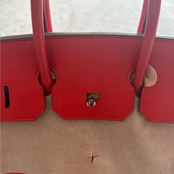❌SOLD❌ Hermes Birkin 35 Rouge Capuccine Togo SHW P◾️ - Picture 9 of 16